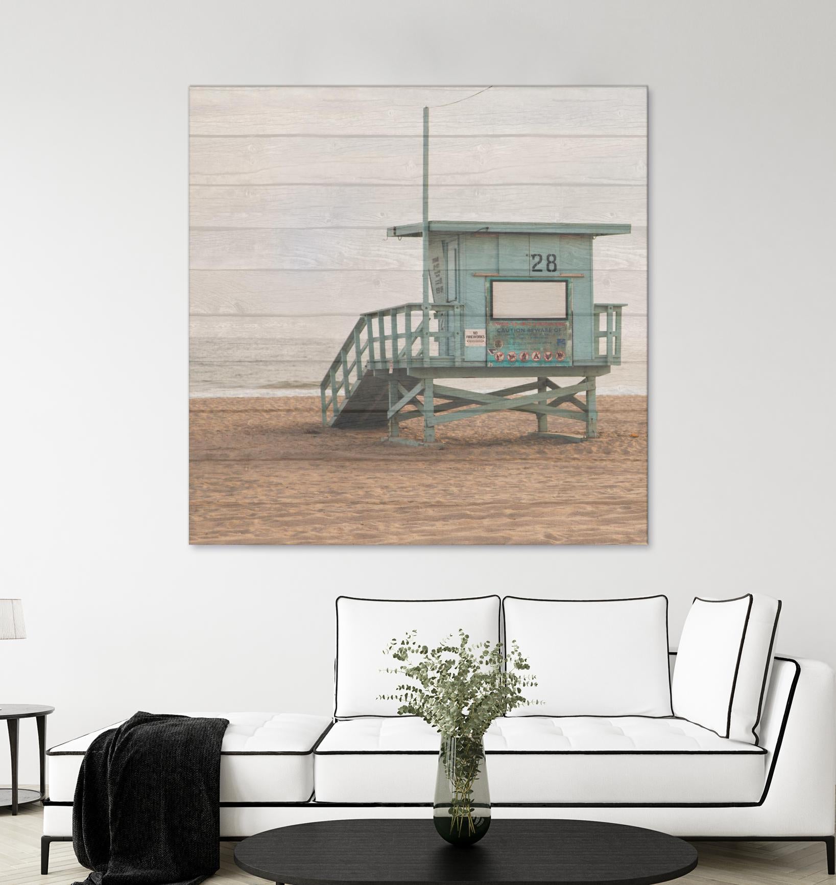 Whitewashed Lifeguard Stand by Susan Bryant on GIANT ART - coastal photography