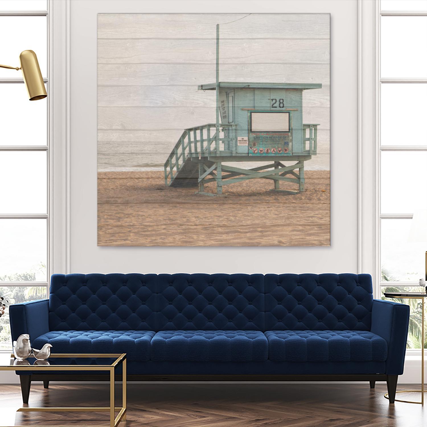 Whitewashed Lifeguard Stand by Susan Bryant on GIANT ART - coastal photography