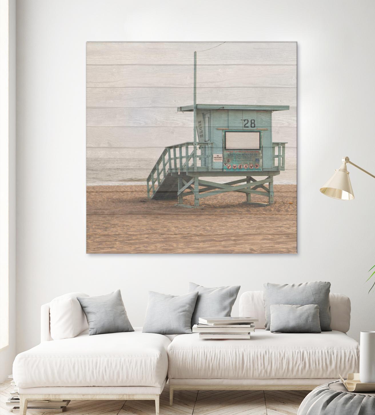 Whitewashed Lifeguard Stand by Susan Bryant on GIANT ART - coastal photography