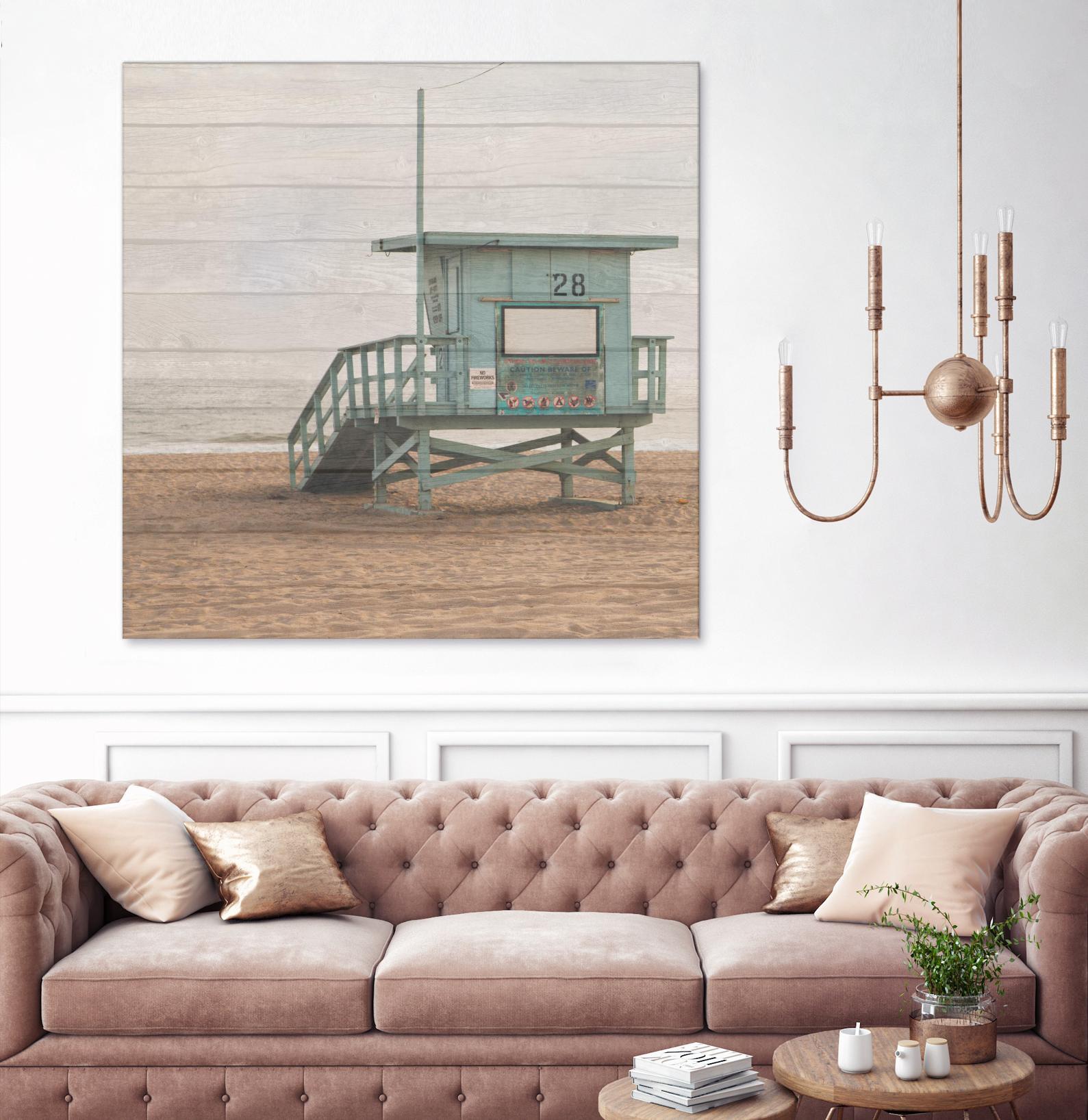 Whitewashed Lifeguard Stand by Susan Bryant on GIANT ART - coastal photography