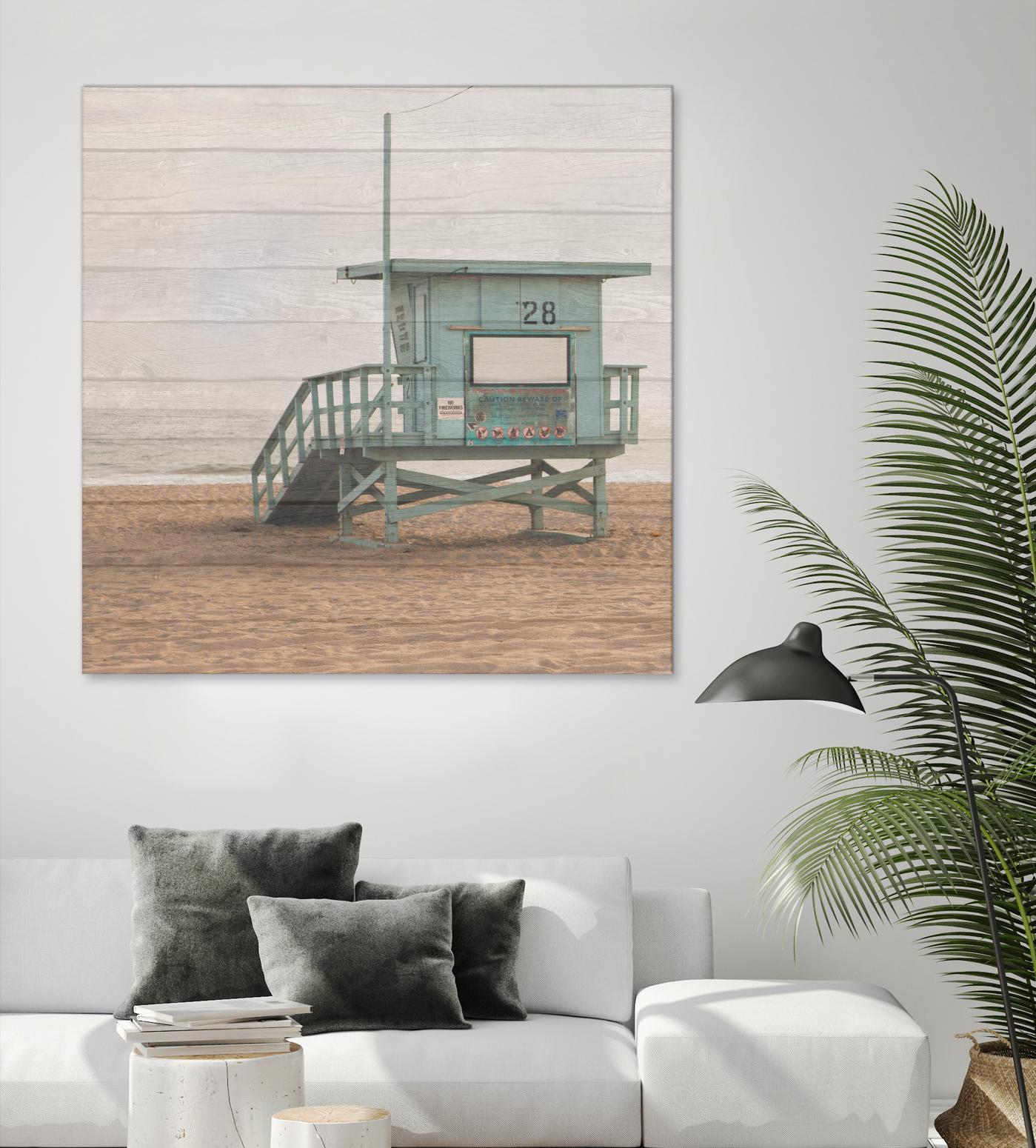 Whitewashed Lifeguard Stand by Susan Bryant on GIANT ART - coastal photography