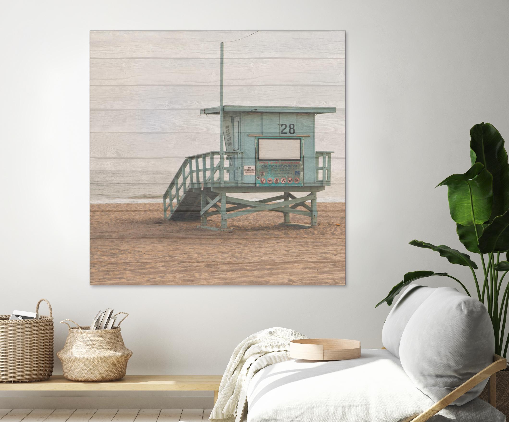 Whitewashed Lifeguard Stand by Susan Bryant on GIANT ART - coastal photography