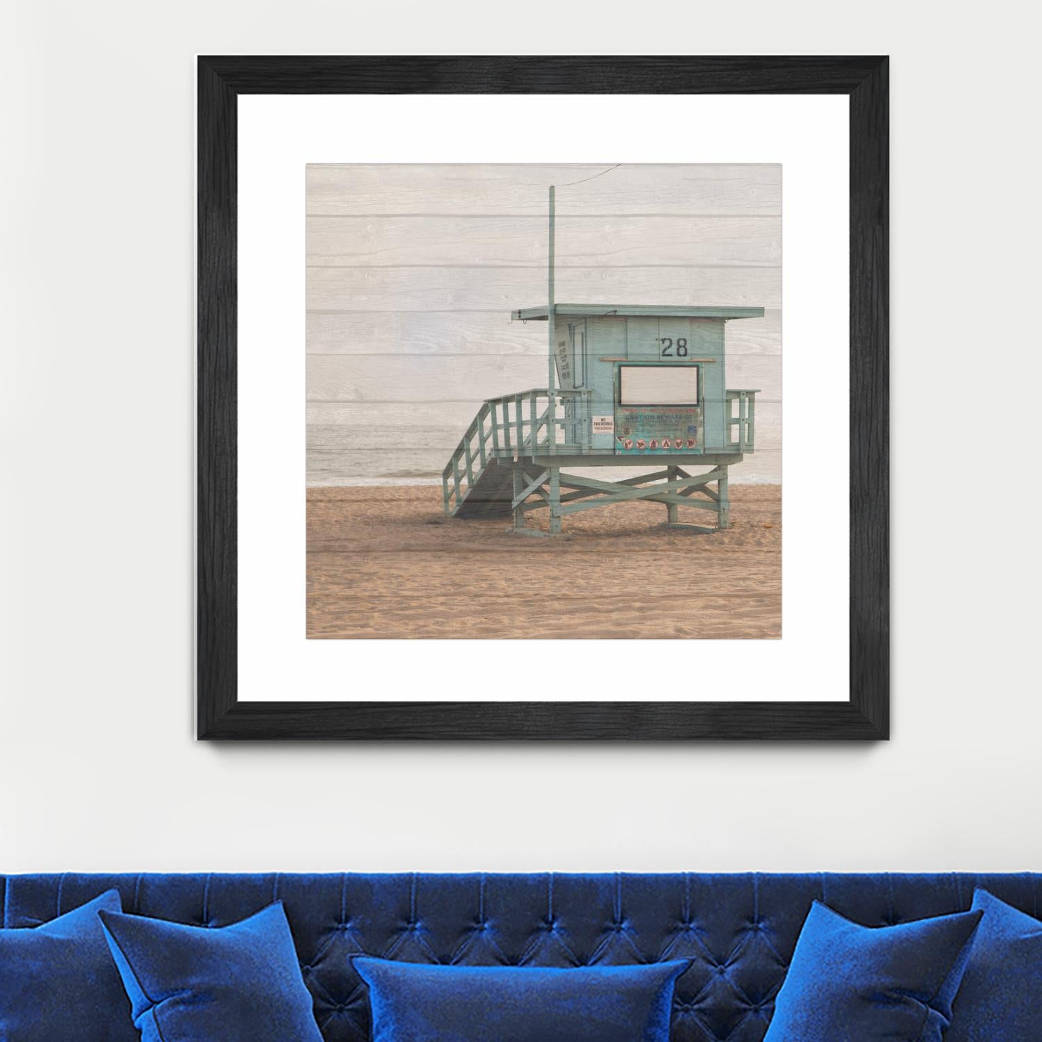 Whitewashed Lifeguard Stand by Susan Bryant on GIANT ART - coastal photography