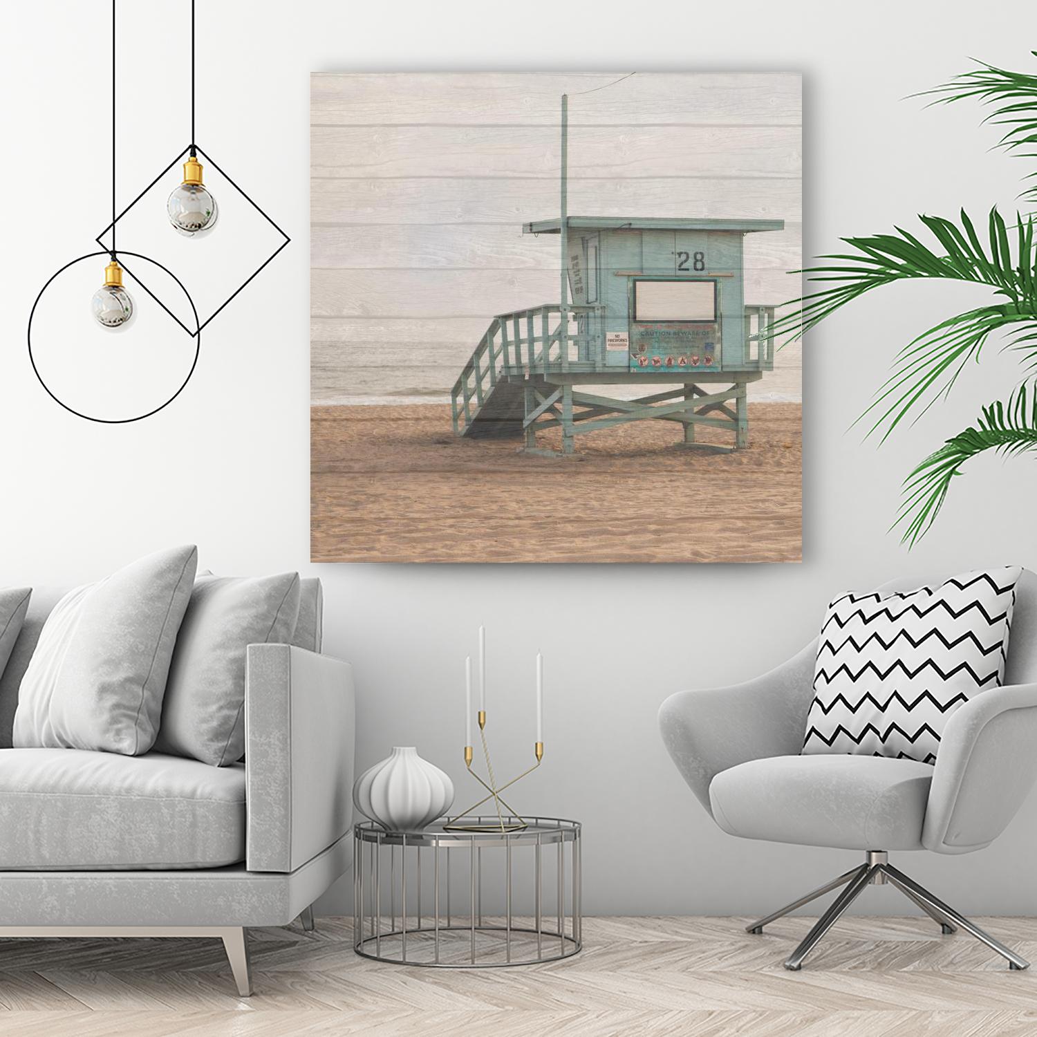 Whitewashed Lifeguard Stand by Susan Bryant on GIANT ART - coastal photography