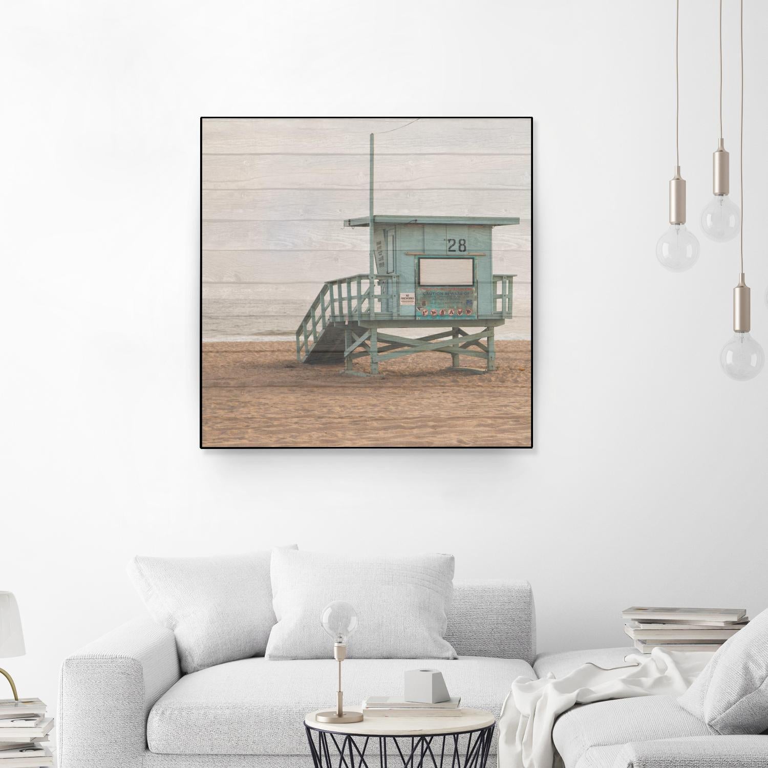Whitewashed Lifeguard Stand by Susan Bryant on GIANT ART - coastal photography