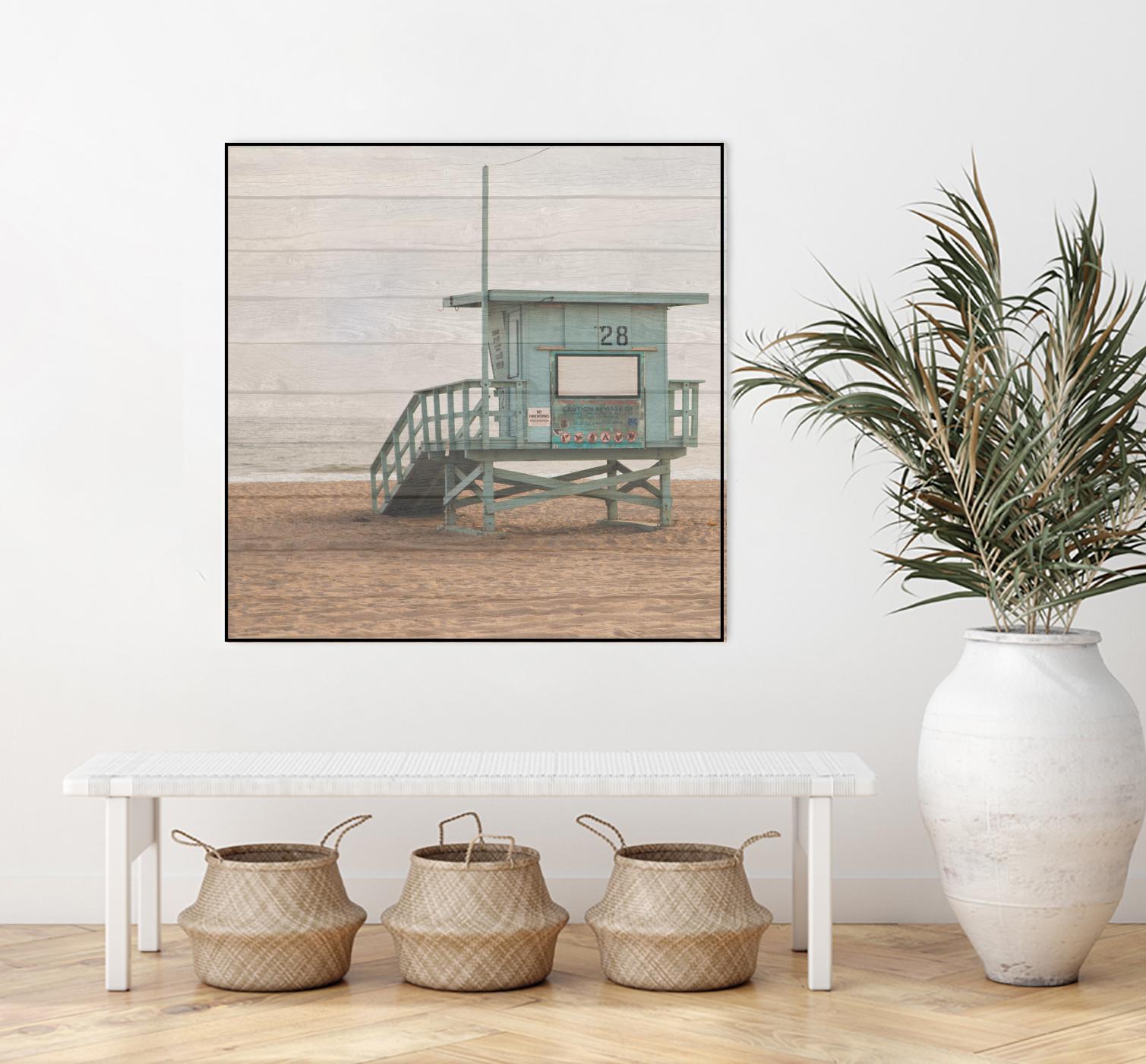 Whitewashed Lifeguard Stand by Susan Bryant on GIANT ART - coastal photography