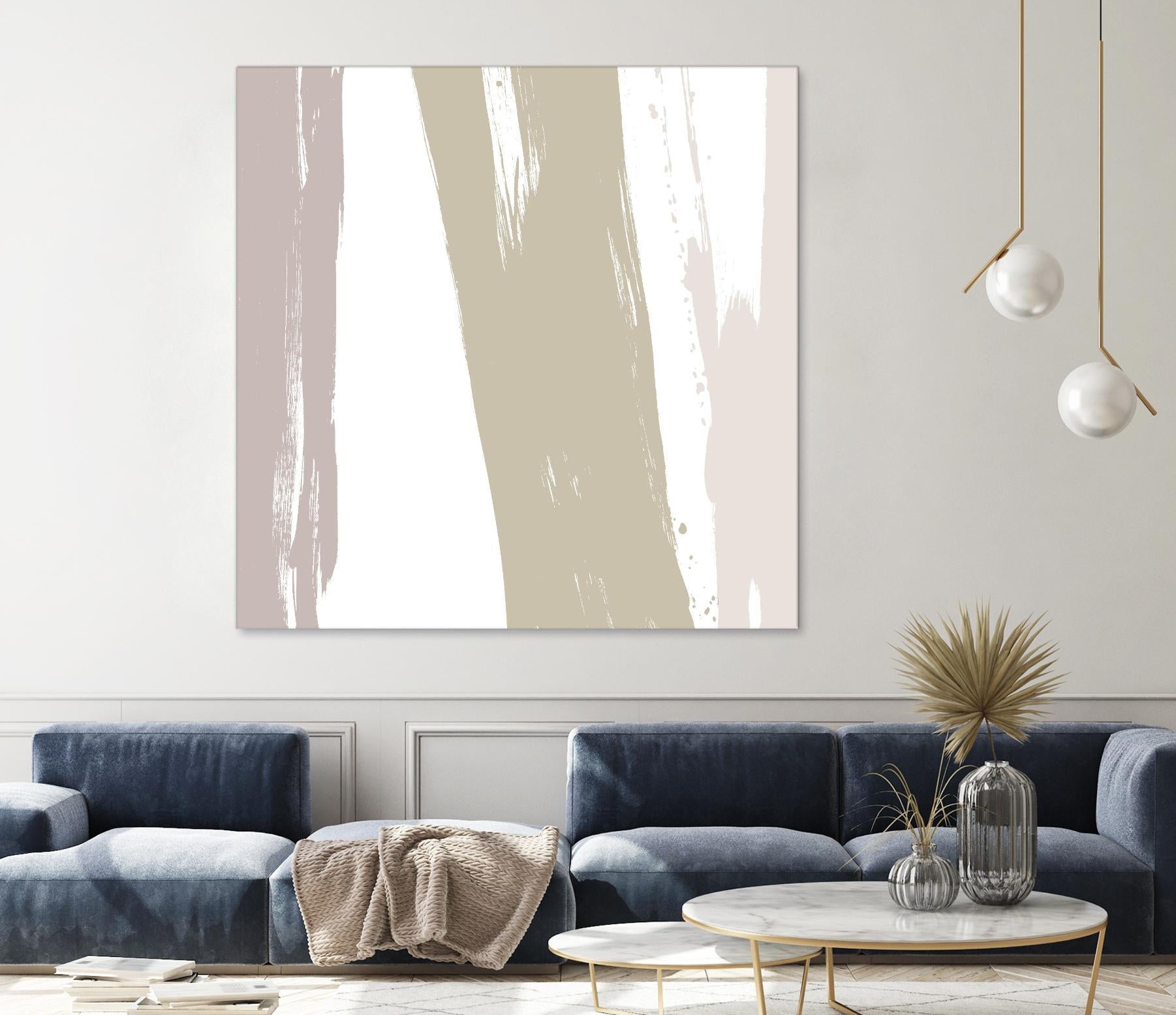 Gray Strokes I by Megan Morris on GIANT ART - abstract