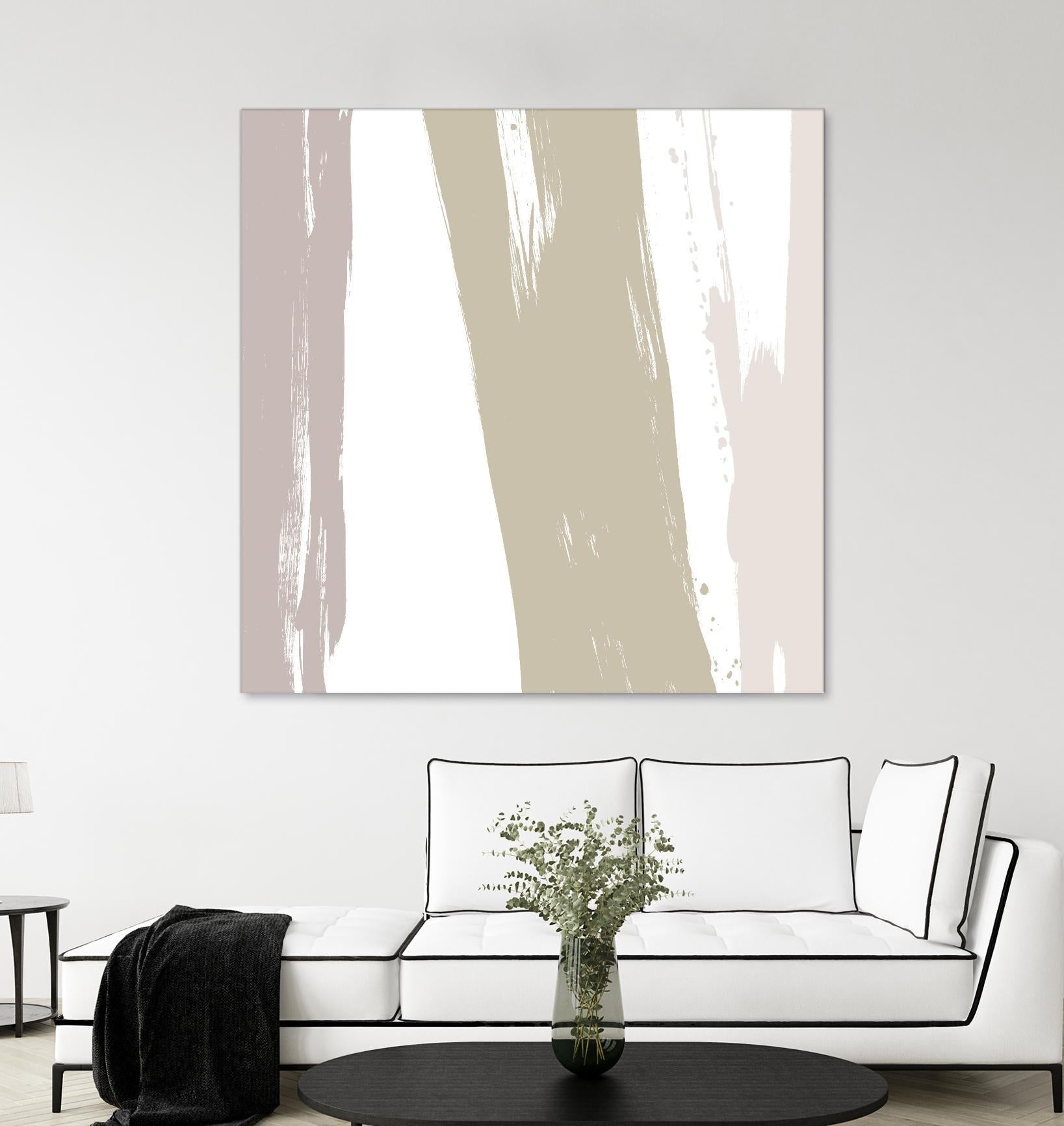 Gray Strokes I by Megan Morris on GIANT ART - abstract