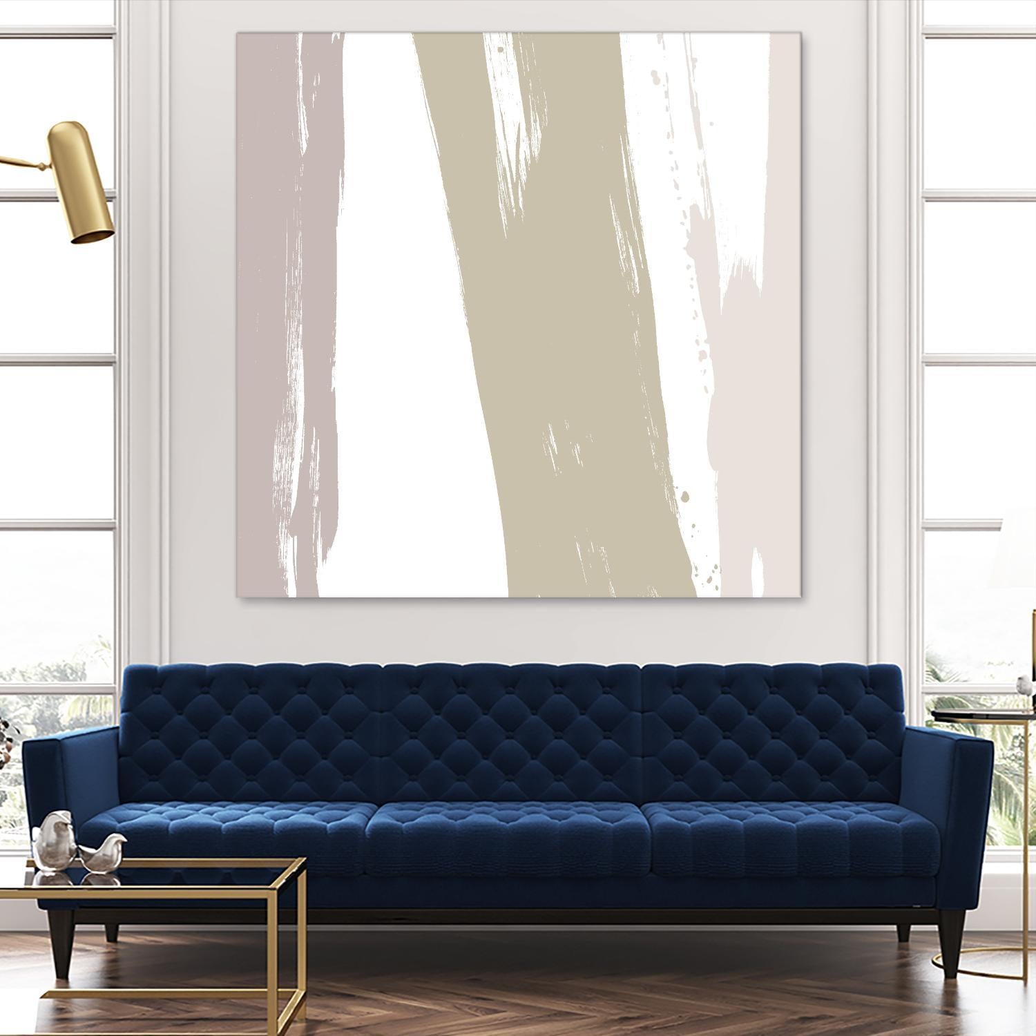 Gray Strokes I by Megan Morris on GIANT ART - abstract