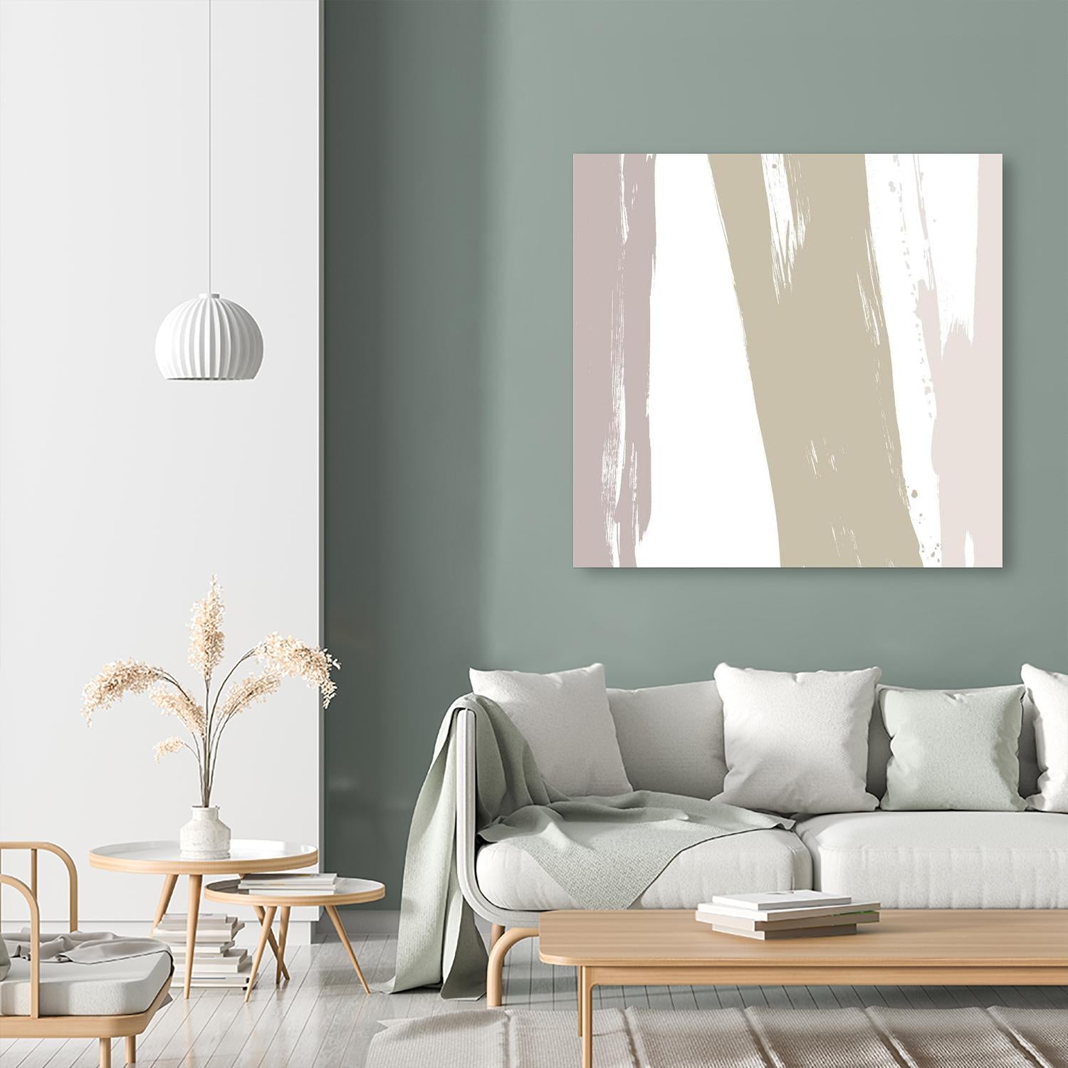 Gray Strokes I by Megan Morris on GIANT ART - abstract