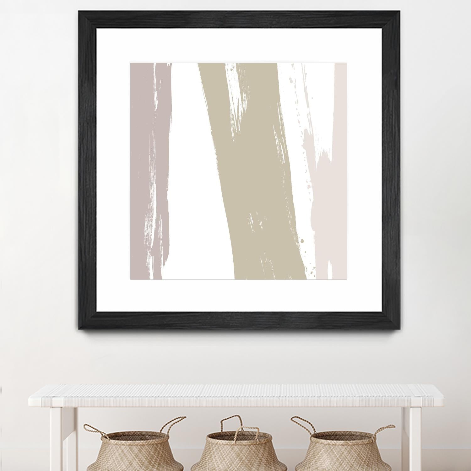 Gray Strokes I by Megan Morris on GIANT ART - abstract
