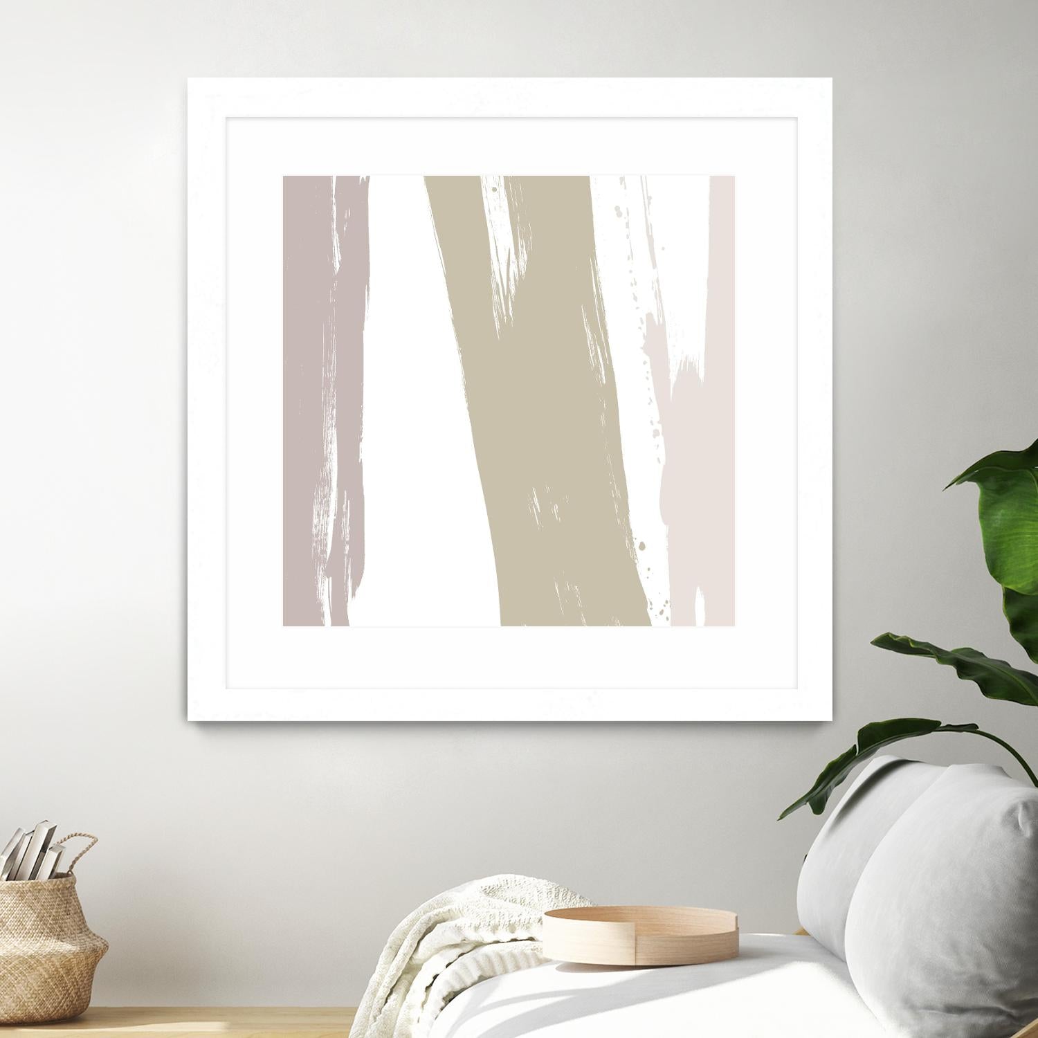 Gray Strokes I by Megan Morris on GIANT ART - abstract