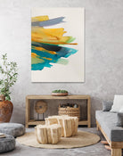 Amber Gold Vertical II by Lanie Loreth on GIANT ART - gold abstract