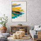 Amber Gold Vertical II by Lanie Loreth on GIANT ART - gold abstract