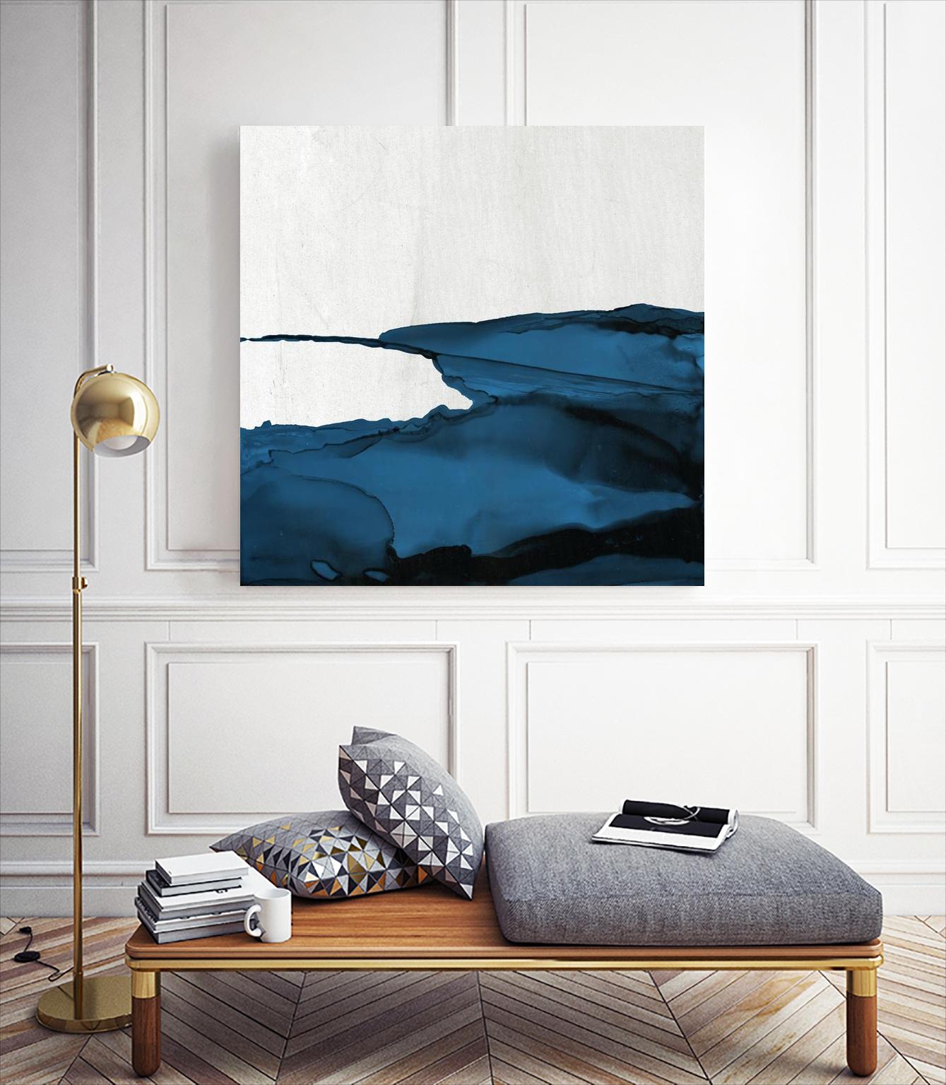 Royal Blue Escape II by Elizabeth Medley on GIANT ART - abstract