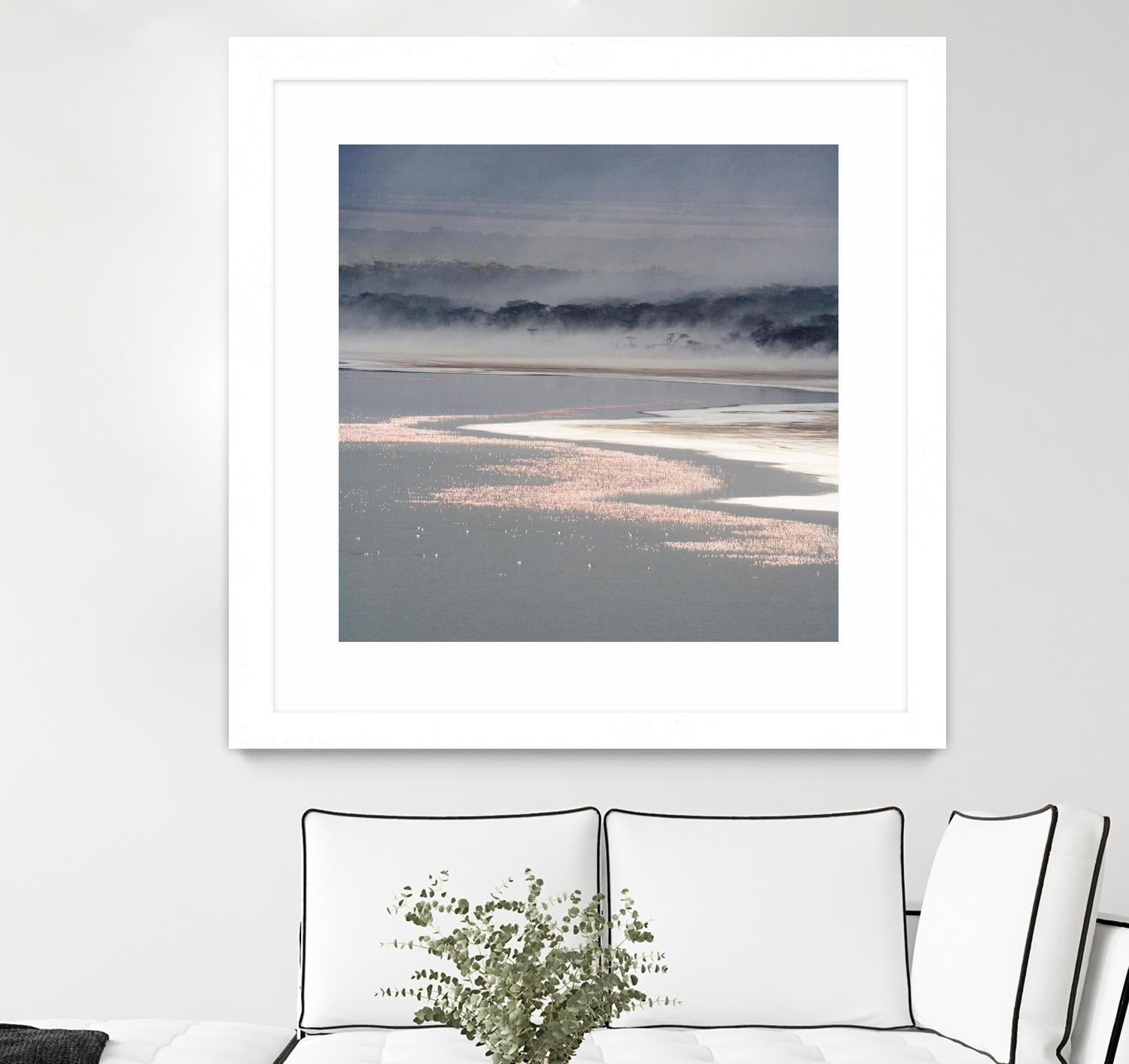 Flamingo Land Square by Carol Walker on GIANT ART - coastal abstract