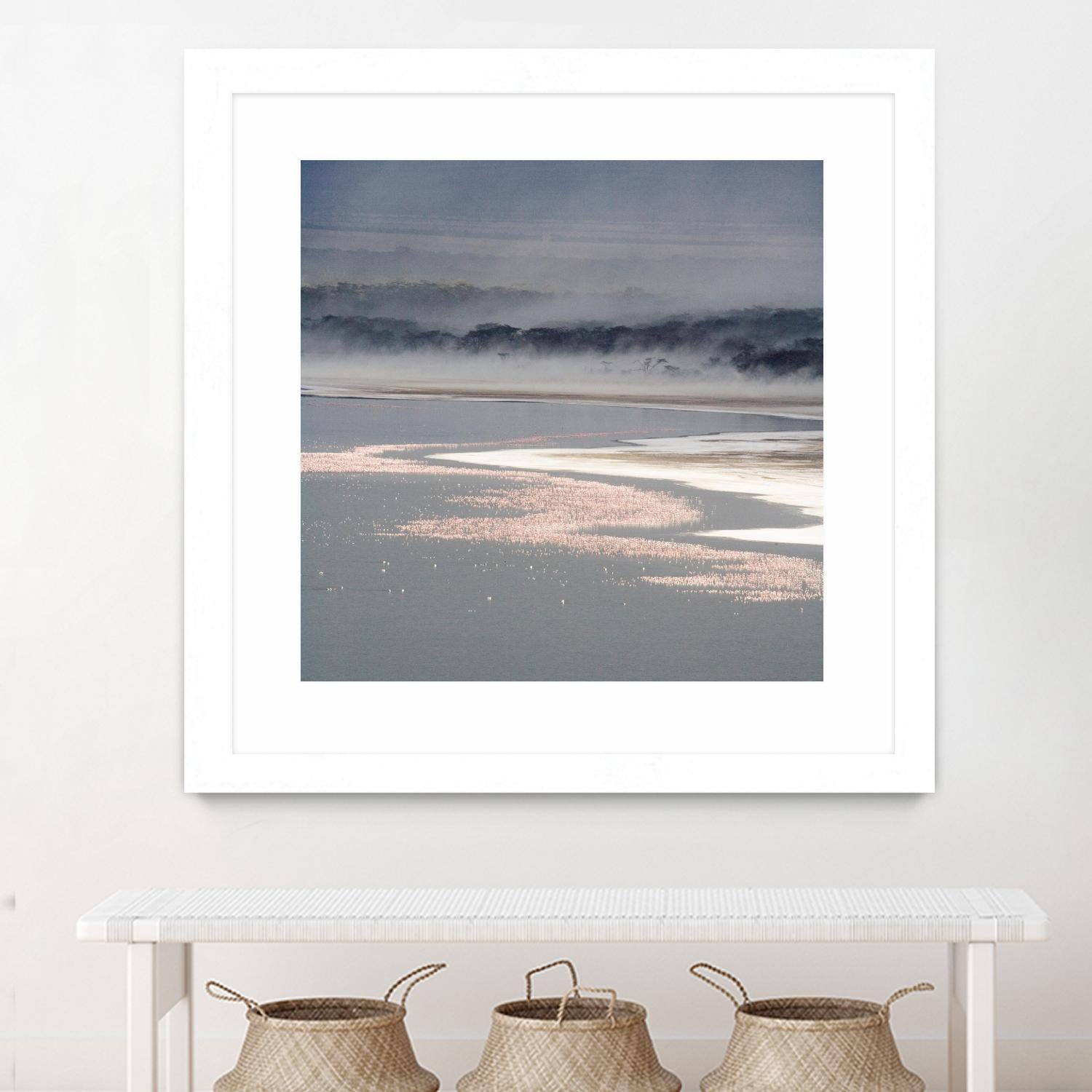 Flamingo Land Square by Carol Walker on GIANT ART - coastal abstract