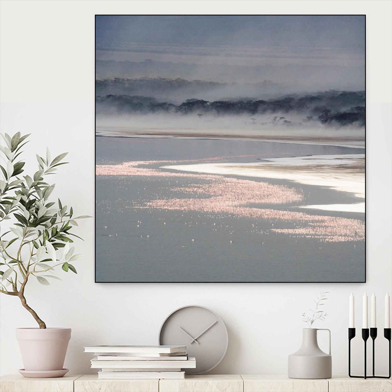 Flamingo Land Square by Carol Walker on GIANT ART - coastal abstract