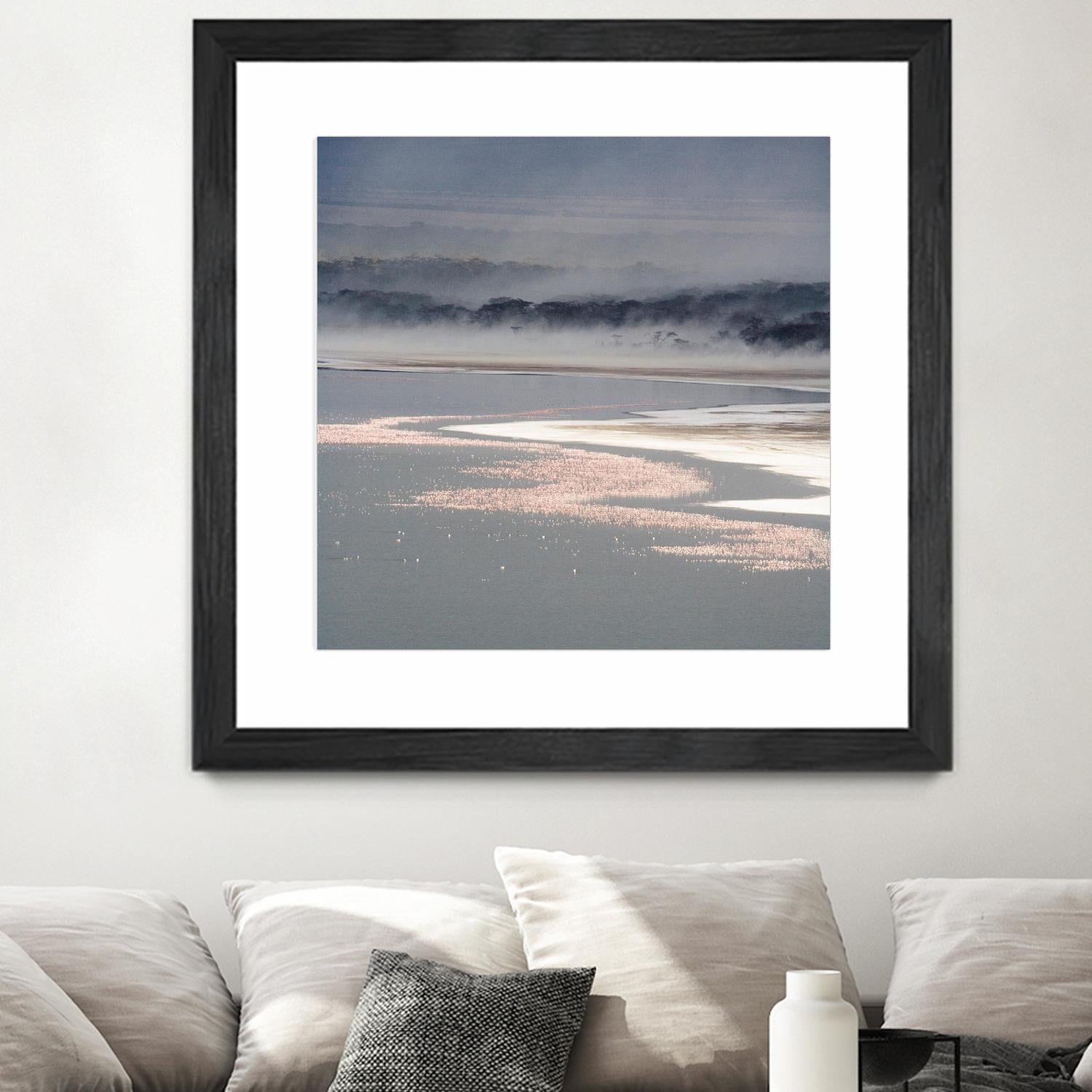 Flamingo Land Square by Carol Walker on GIANT ART - coastal abstract