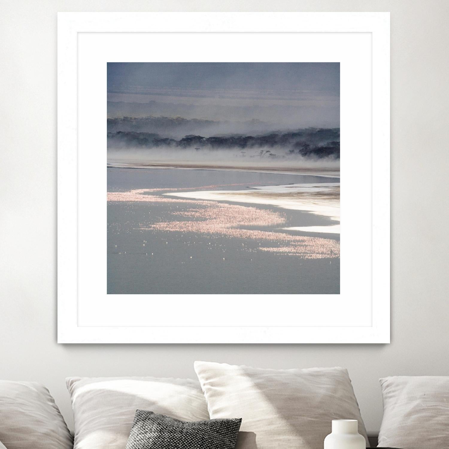 Flamingo Land Square by Carol Walker on GIANT ART - coastal abstract