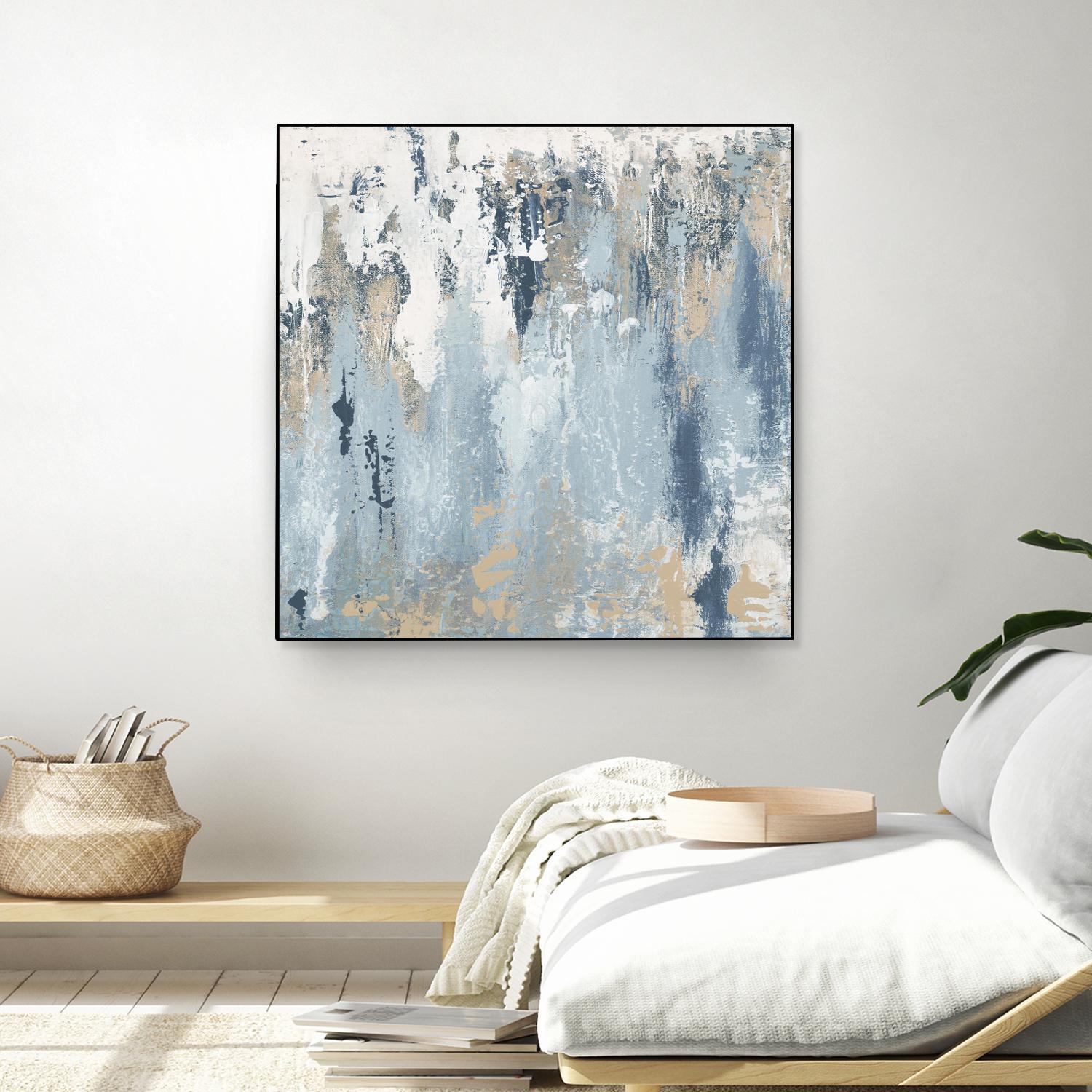 Blue Illusion Square III by Patricia Pinto on GIANT ART - abstract