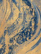 Blue And Gold Wave by Patricia Pinto on GIANT ART - abstract