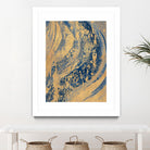 Blue And Gold Wave by Patricia Pinto on GIANT ART - abstract
