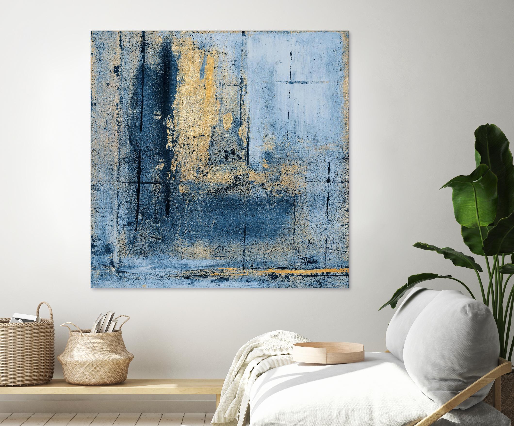Golden Blues I by Patricia Pinto on GIANT ART - abstract