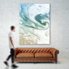Deep Waves by Susan Bryant on GIANT ART - blue Abstract