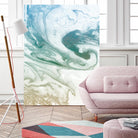 Deep Waves by Susan Bryant on GIANT ART - blue Abstract