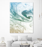Deep Waves by Susan Bryant on GIANT ART - blue Abstract