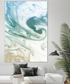 Deep Waves by Susan Bryant on GIANT ART - blue Abstract