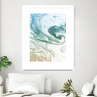 Deep Waves by Susan Bryant on GIANT ART - blue Abstract