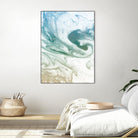 Deep Waves by Susan Bryant on GIANT ART - blue Abstract