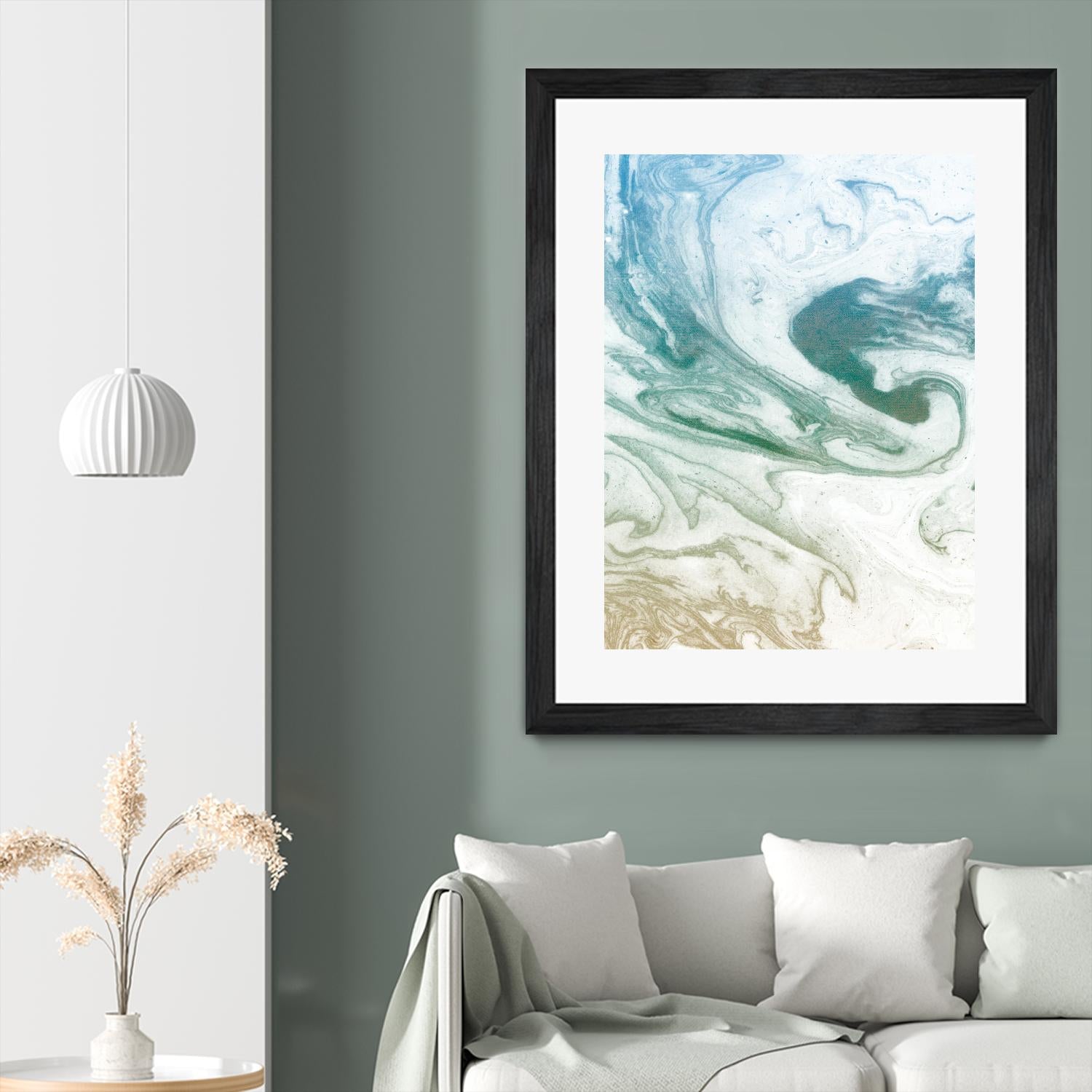 Deep Waves by Susan Bryant on GIANT ART - blue Abstract