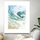 Deep Waves by Susan Bryant on GIANT ART - blue Abstract