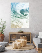 Deep Waves by Susan Bryant on GIANT ART - blue Abstract