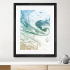 Deep Waves by Susan Bryant on GIANT ART - blue Abstract