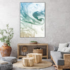 Deep Waves by Susan Bryant on GIANT ART - blue Abstract