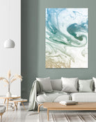 Deep Waves by Susan Bryant on GIANT ART - blue Abstract