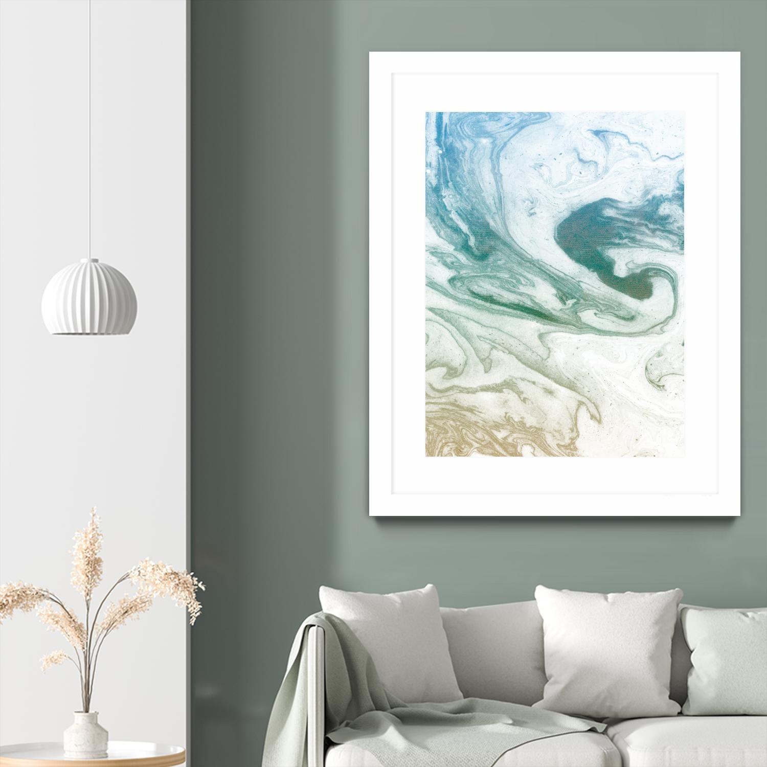 Deep Waves by Susan Bryant on GIANT ART - blue Abstract