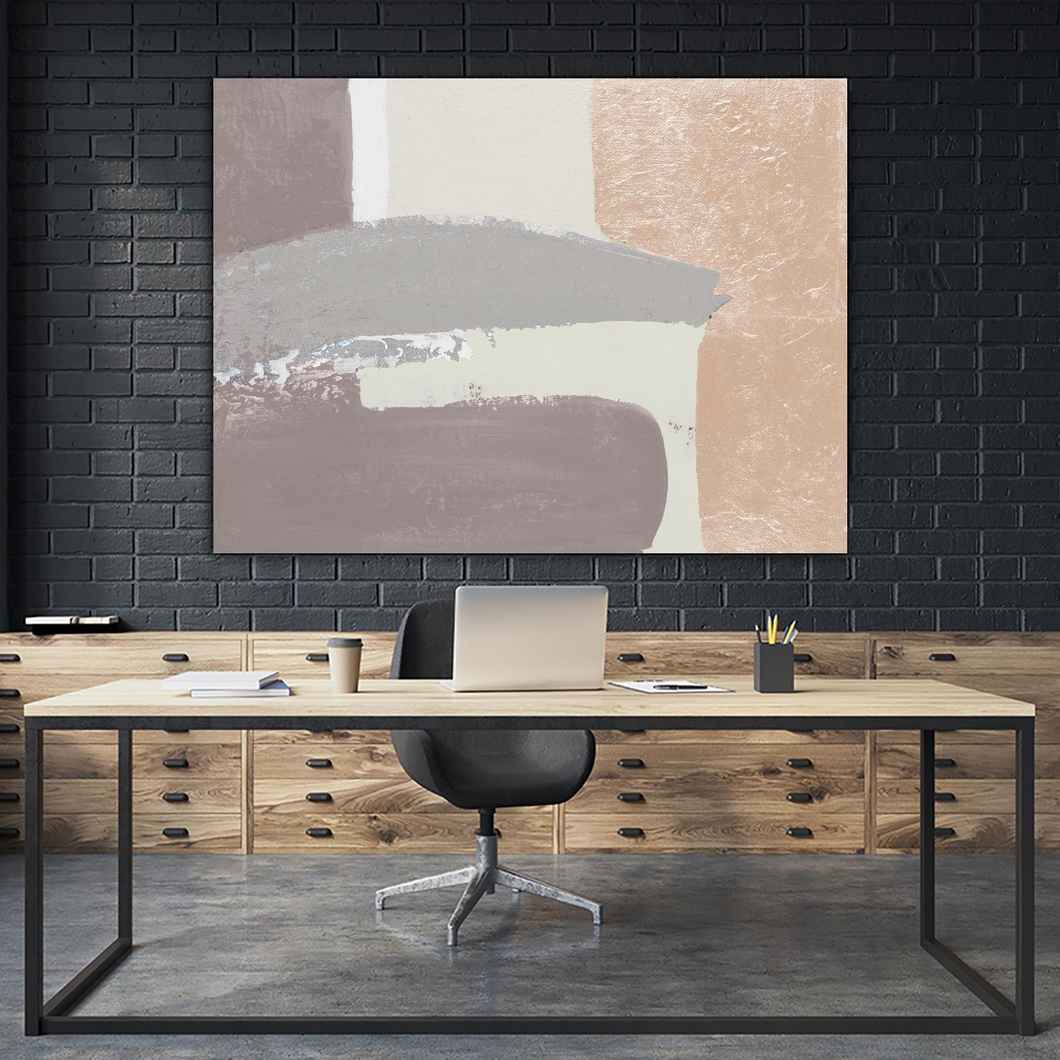 Early Morning Abstract by Patricia Pinto on GIANT ART - taupe Abstract