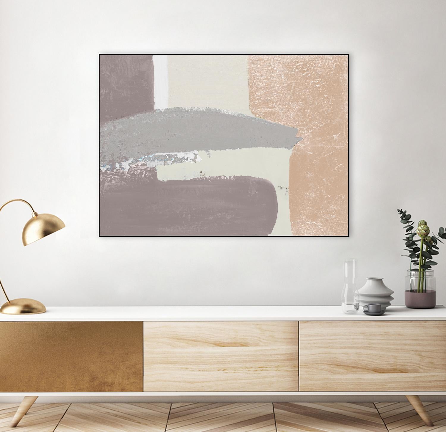 Early Morning Abstract by Patricia Pinto on GIANT ART - taupe Abstract