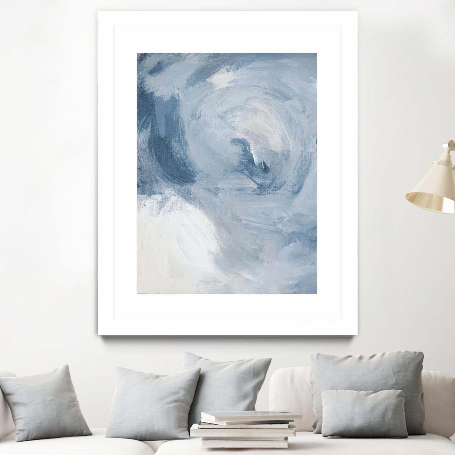 Blue Cloudy Dreams II by Lanie Loreth on GIANT ART - abstract