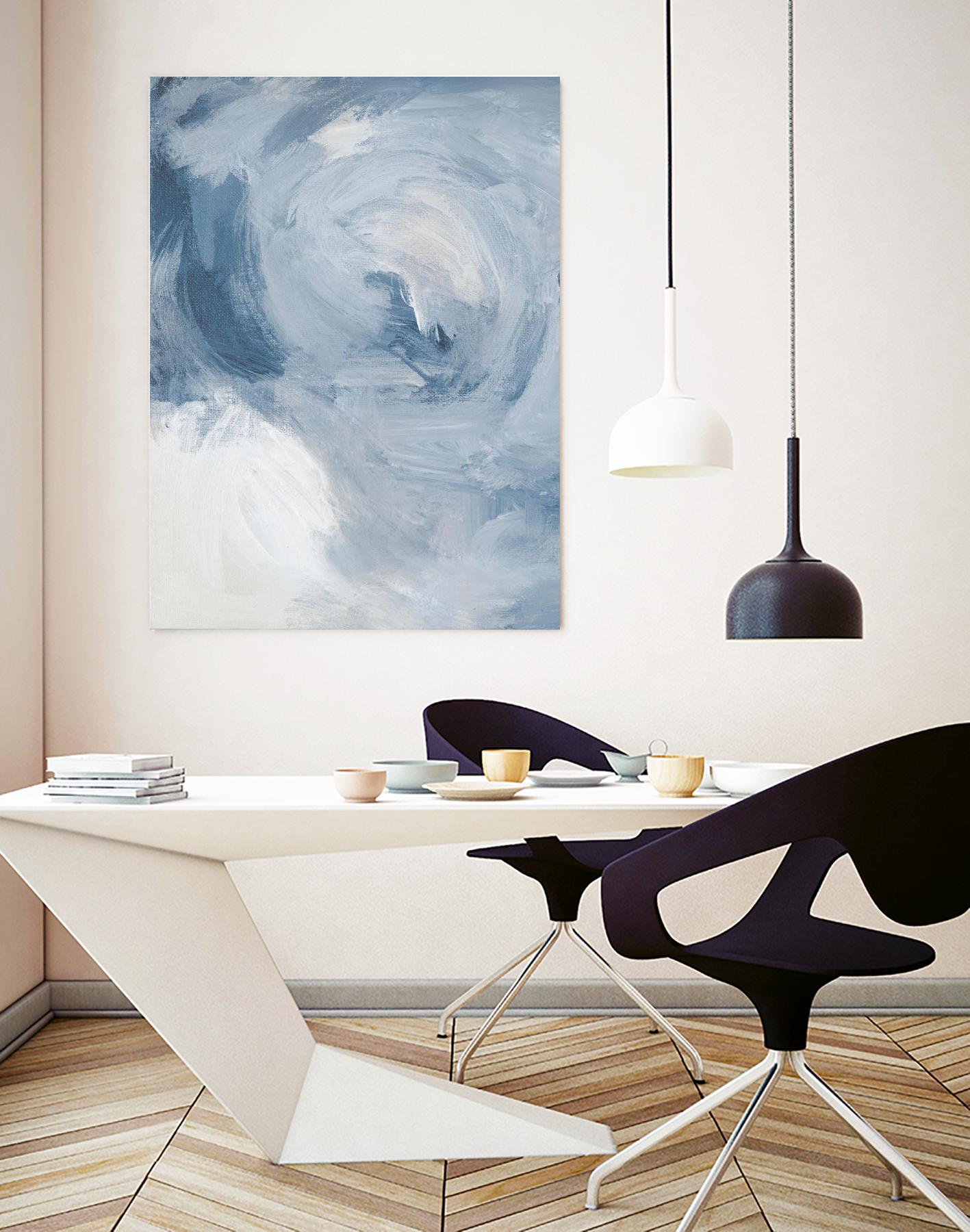 Blue Cloudy Dreams II by Lanie Loreth on GIANT ART - abstract