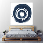 African Navy Circle Abstract by Patricia Pinto on GIANT ART - multi Abstract
