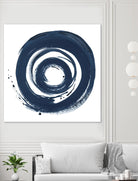 African Navy Circle Abstract by Patricia Pinto on GIANT ART - multi Abstract