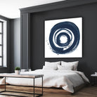 African Navy Circle Abstract by Patricia Pinto on GIANT ART - multi Abstract