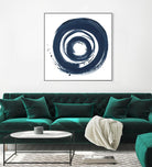 African Navy Circle Abstract by Patricia Pinto on GIANT ART - multi Abstract