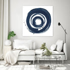 African Navy Circle Abstract by Patricia Pinto on GIANT ART - multi Abstract